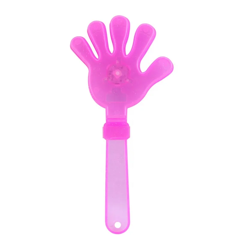 Promotional Cheap Multi-Color  LED Colorful Plastic Hand Clapper Battery Operated Noise Maker LED Light Clapper For Concert