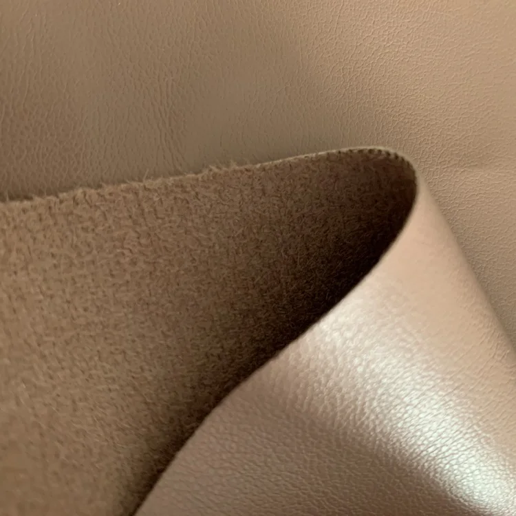 Suede base pu synthetic leather clothes leather faux leather fabric for clothing