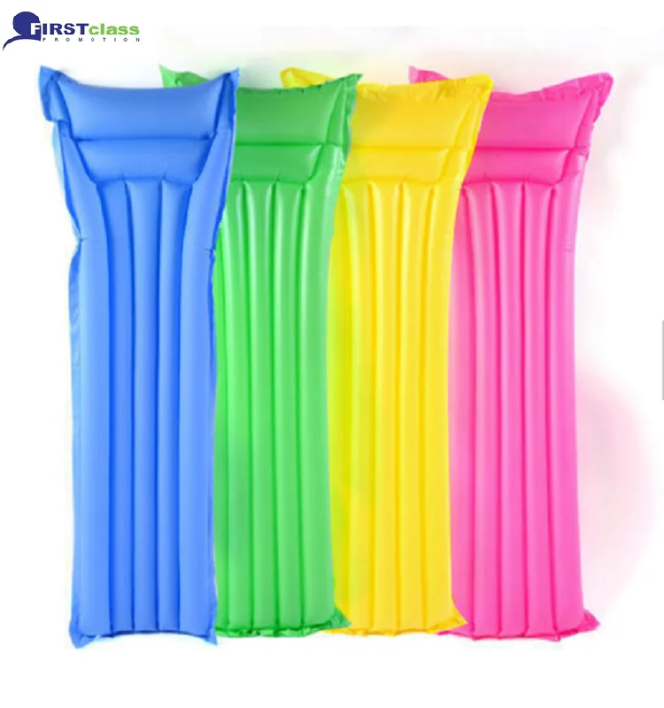 Promotional PVC swimming air bed inflatable pool float air mattress