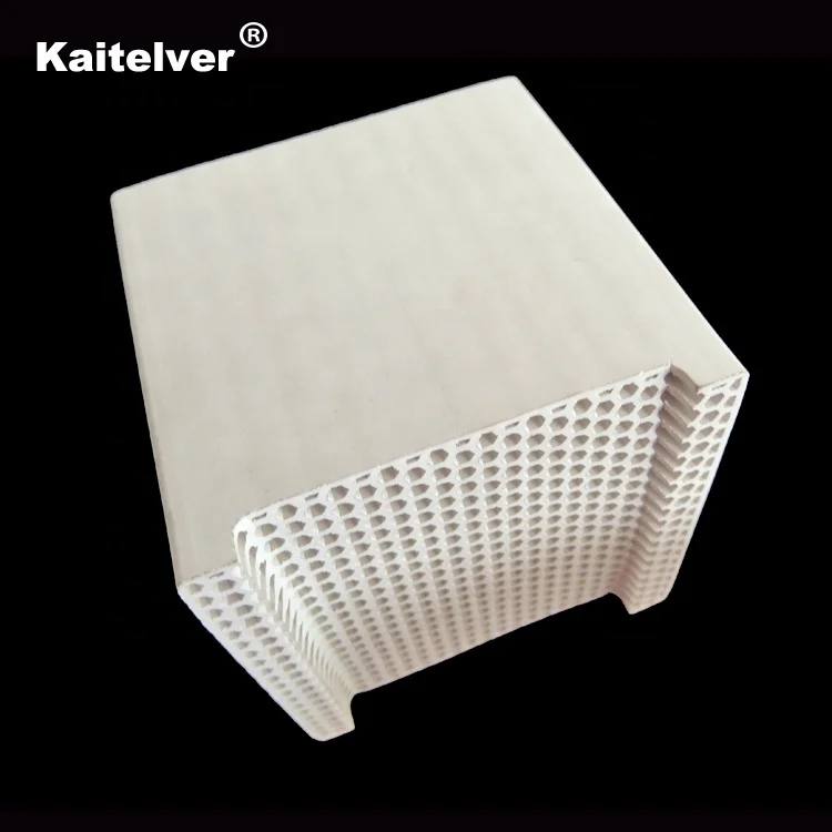 Cordierite, mullite, alumina porcelain honeycomb ceramic monolith thermal storage RTO/RCO