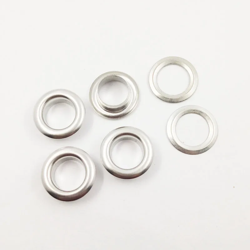 Wholesale brassl eyelets 10mm metal copper shiny silver ring eyelet eyelet for curtain