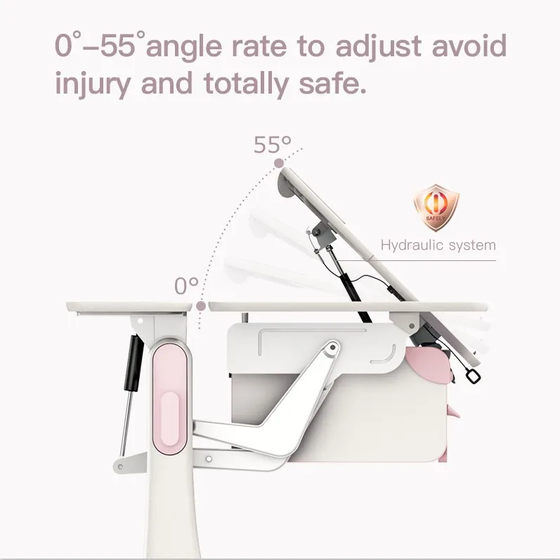 
L12 b Easy movable wooden kids table and chair set with a drawer study table for student furniture 