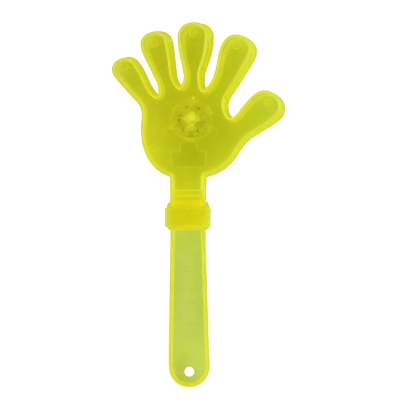 Promotional Cheap Multi-Color  LED Colorful Plastic Hand Clapper Battery Operated Noise Maker LED Light Clapper For Concert