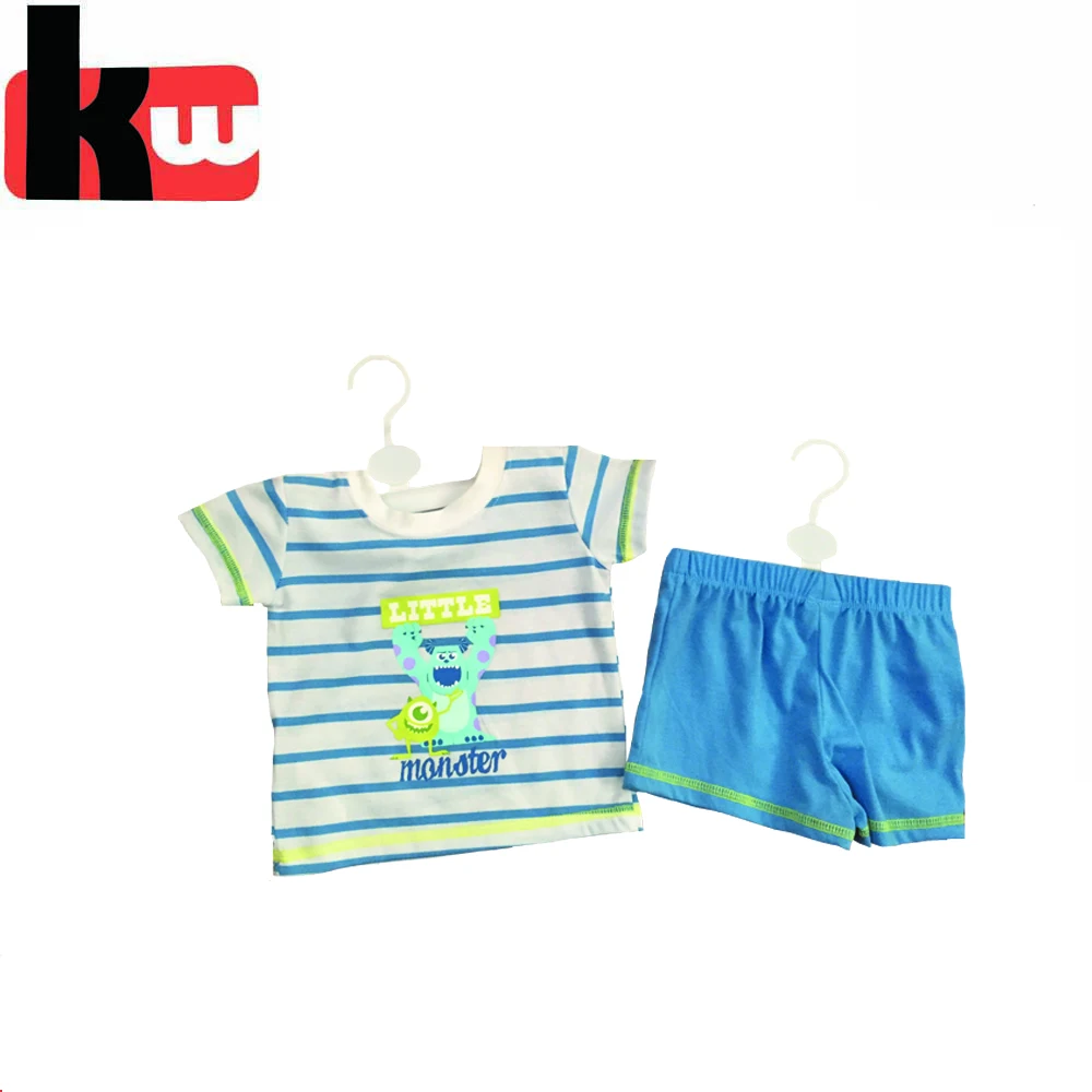 Оптовая продажа, футболка для маленьких мальчиков и короткий комплект одежды, летняя футболка с принтом для мальчиков