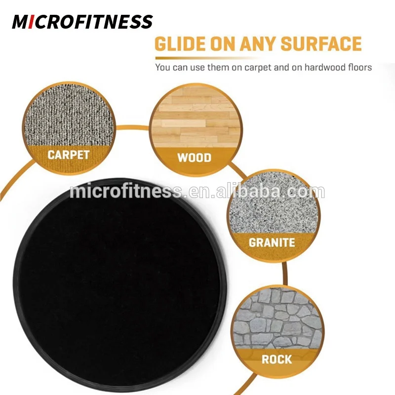 Strength Training Professional Fitness Loop Resistance Bands Set&Gliding Disc Core Slider&Jump Rope