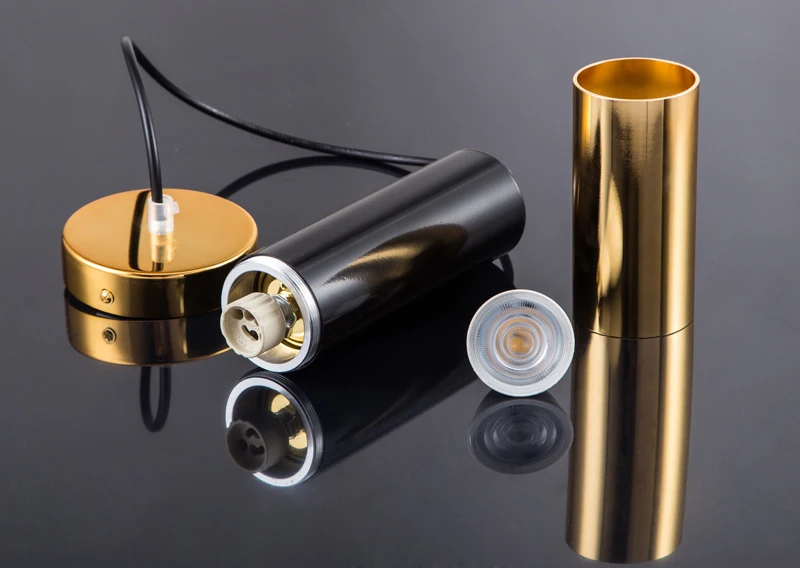 Modern nordic kitchen island single led pendant light bronze