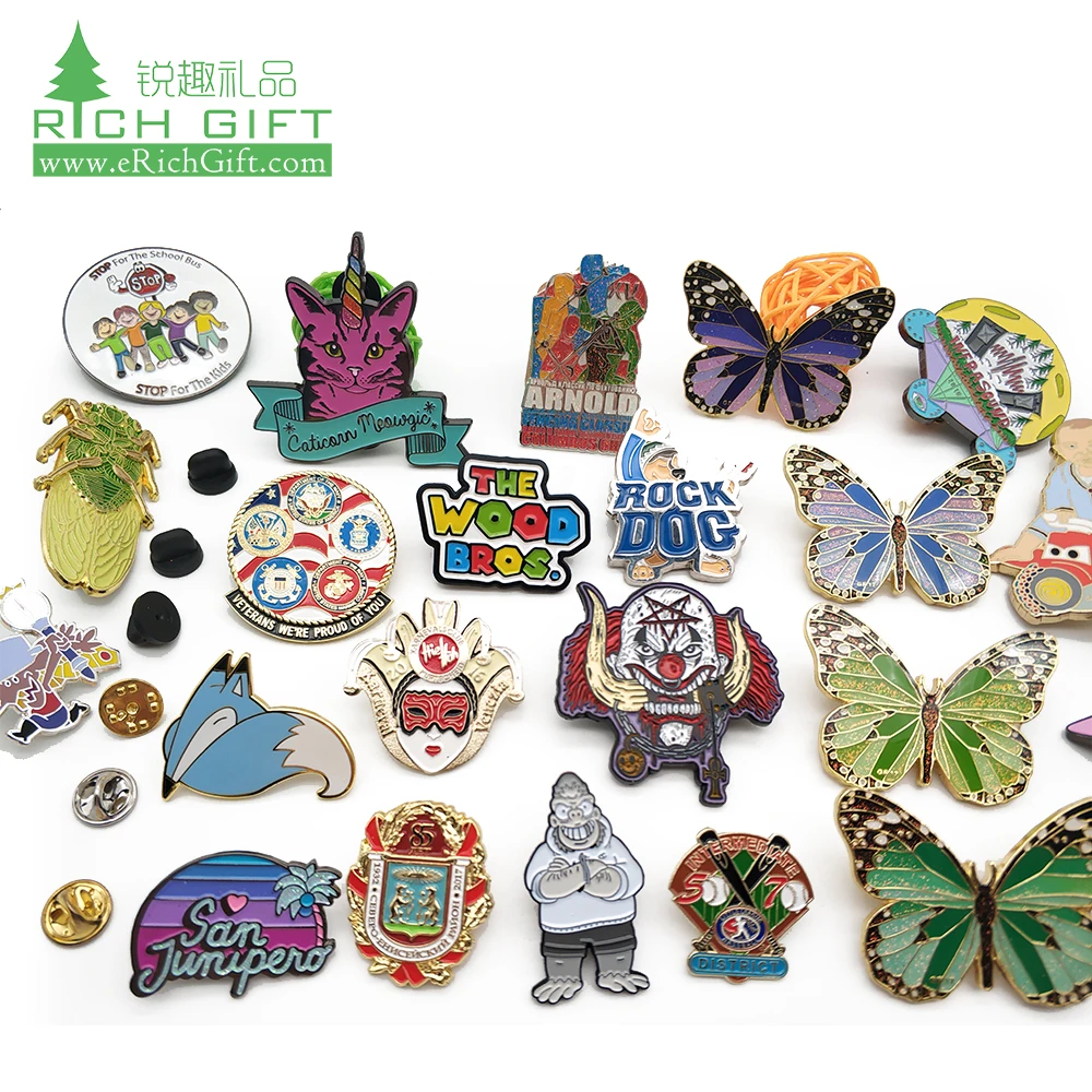 Hot sale novelty souvenir stainless steel custom logo soft enamel bird cat animal friendship hat brooch pin no minimum for sale