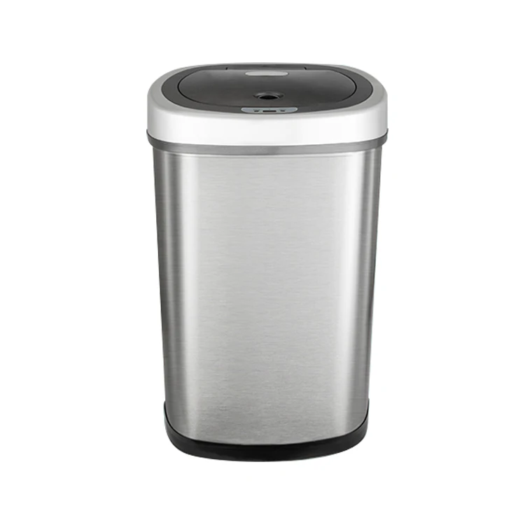 13 gallon 50 liter stainless steel eco friendly automatic kitchen sensor trash can