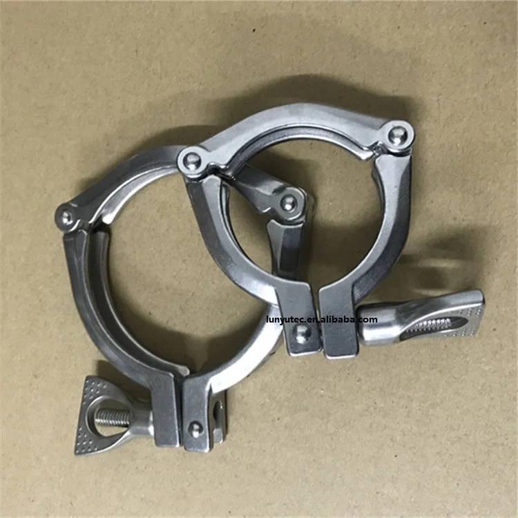 
Stainless Steel Sanitary Tri Clover 3 PCS Clamp 