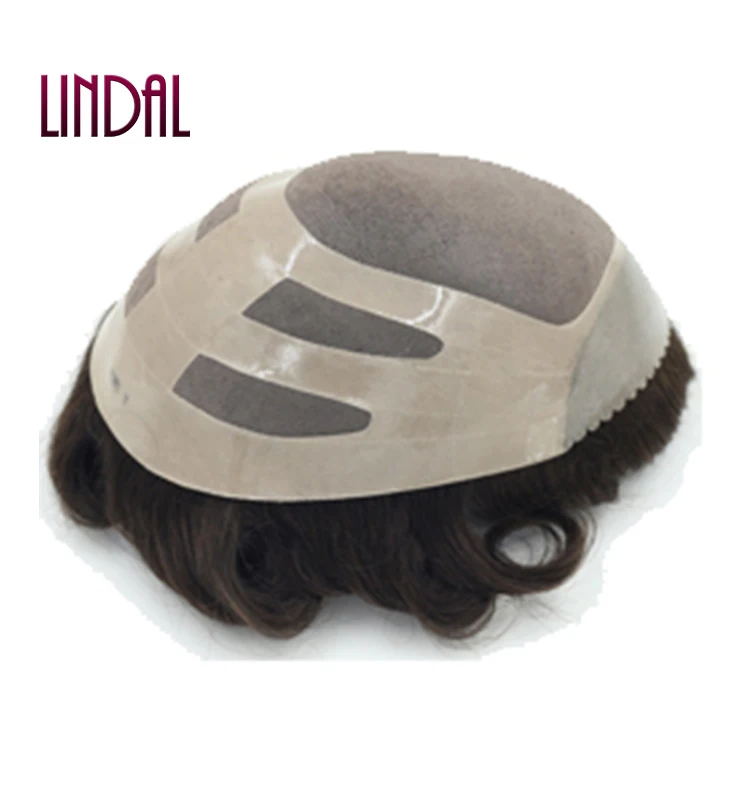 Hair Wig Toupee for Men 100% Human Hair