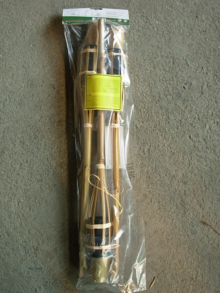 Китай поставки природа цвет наружного освещения лагерь керосин лампы алкоголь бамбука тики факел