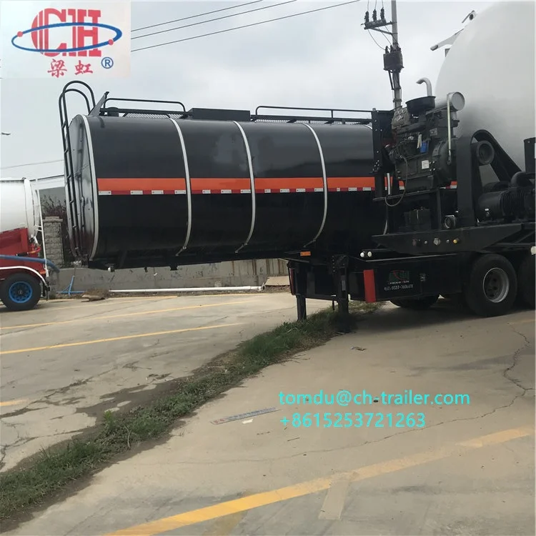 Popular Changhong Trailer 35m3 Bitumen 3 axle Tanker trailer for sale