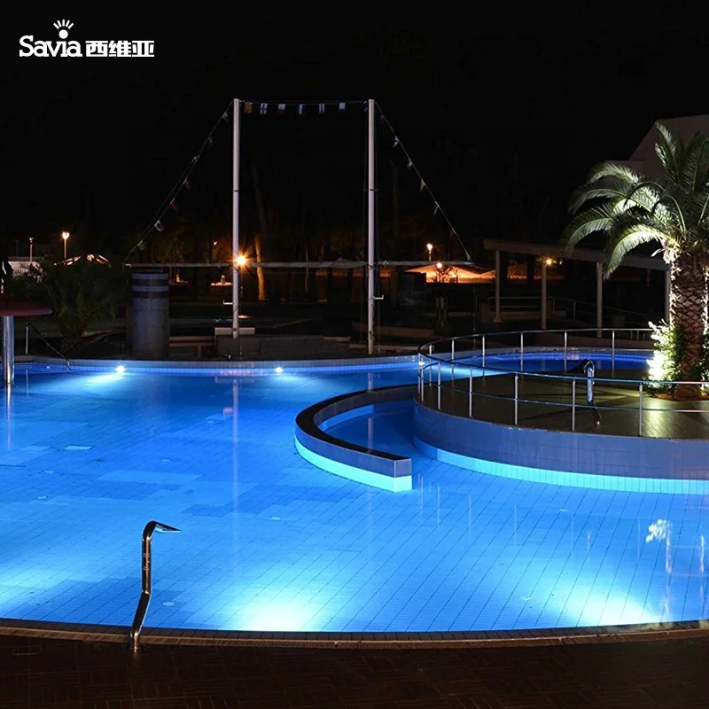 Savia outdoor led swimming pool light garden spotlight IP68 waterproof led light 3W stainless steel underwater fountain lights