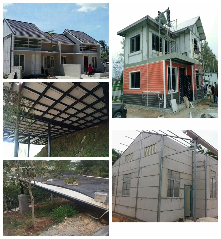 
low cost construction tools and equipment/eps precast concrete cement sandwich wall panel machinery/Hollow core Production Line 