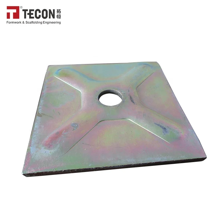 TECON Steel Adjustable Base Plate For Scaffolding Prop