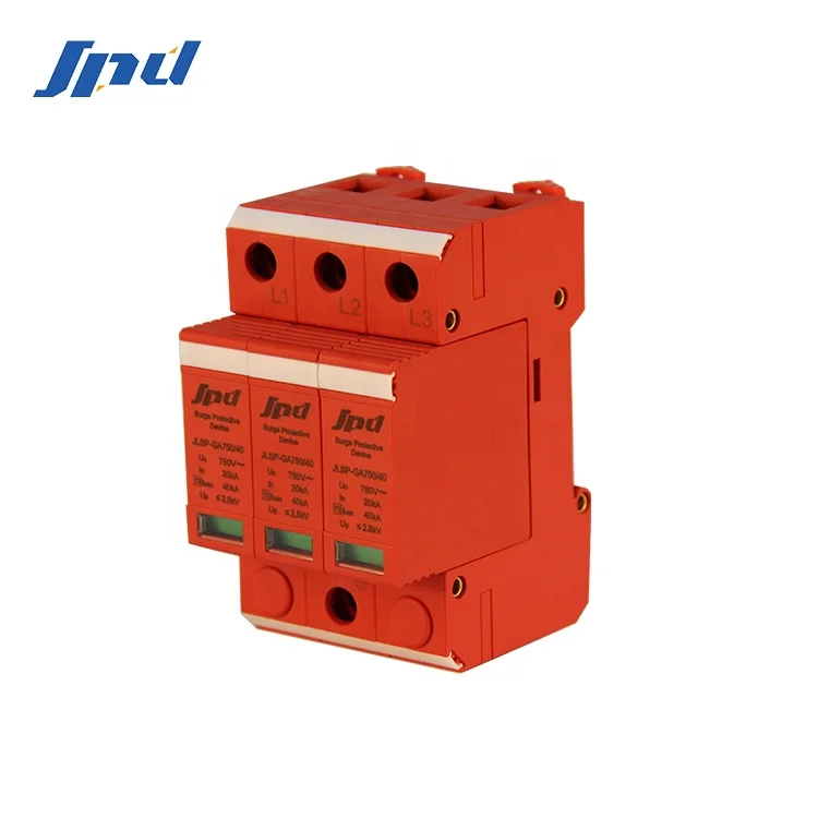 SPD производитель сделал 4 P Солнечный сетевой фильтр PV surge защитное устройство