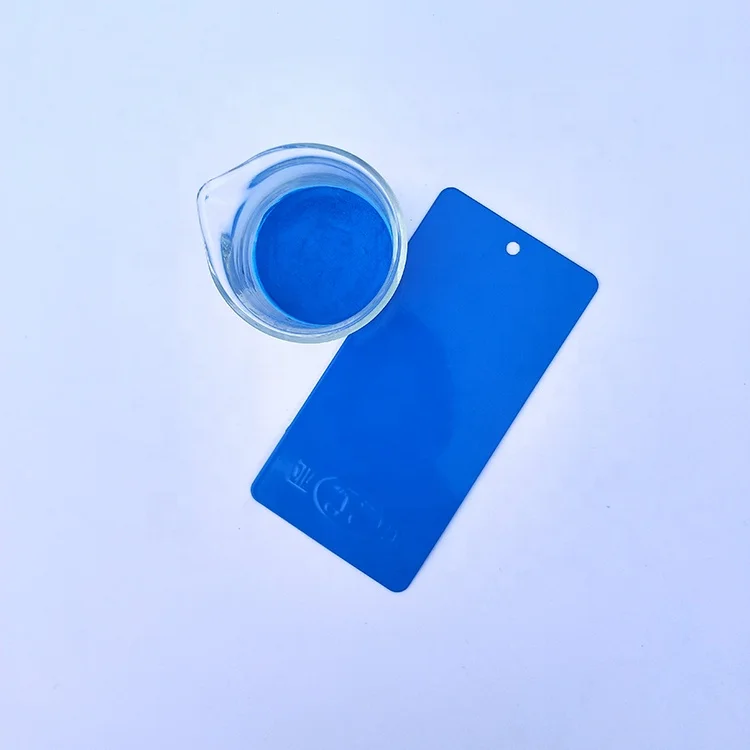 High Gloss Rims Ral 5005 Signal Blue Low Cure Polyester Tgic Smooth Matt Powder Coating