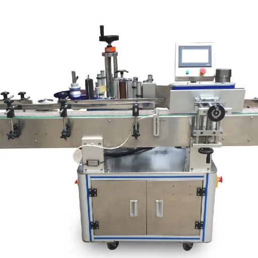 automatic labeling machine double side bottle sticker labeling machine cosmetics production line antiseptic water bottle