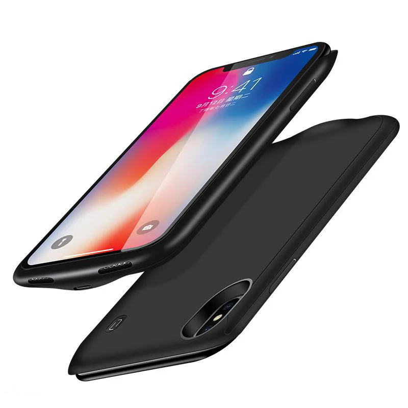 Factory Wholesale Higher capacity 40000(mAh) battery charging case,wireless power bank case For Iphone X XS