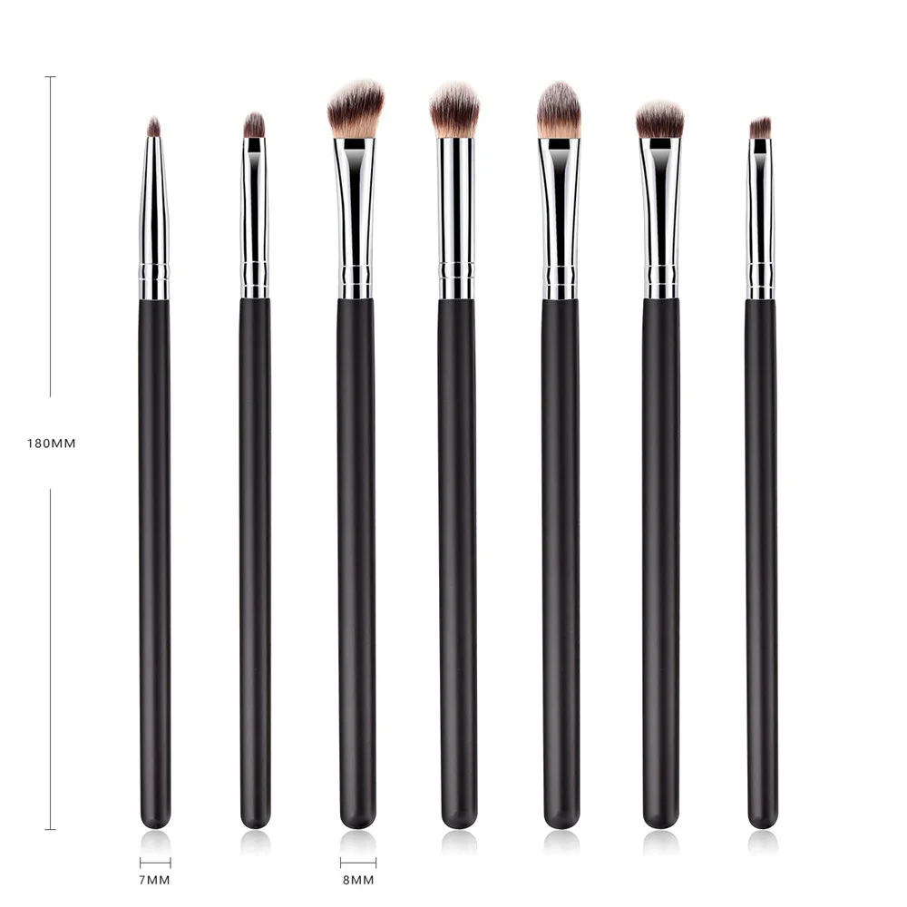 7 шт. смесь кисти для макияжа Набор теней век основы и тонального крема деревянной ручкой синтетического ворса