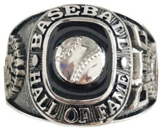 Rose gold plated mens hall of fame Pro football championship ring with high quality