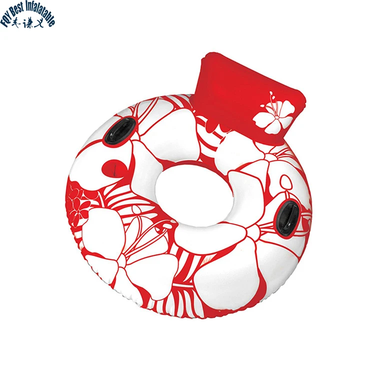 
2019 ADULT adult inflatable water swimming pool island floating round ring raft floats tube toys beach with HANDLES from China 