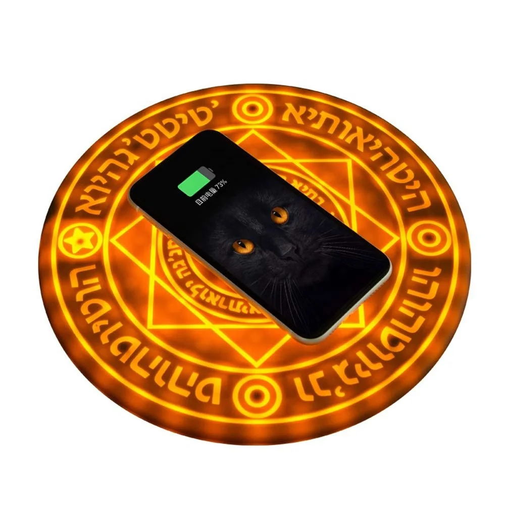 
 Беспроводное зарядное устройство Magic Array, ультратонкое 10 Вт Быстрое беспроводное зарядное устройство с сертификатом Qi, универсальная совместимость со смартфонами Qi  