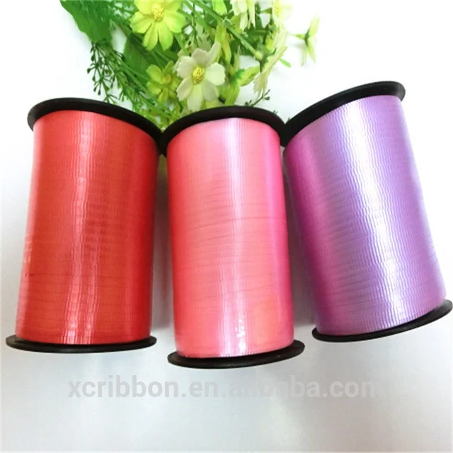 embossed plastic curling balloon ribbon