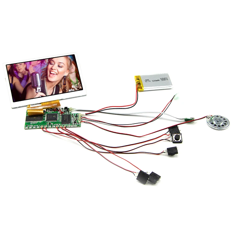 Дешевая цена 5 дюймов IPS TFT прозрачный ЖК-модуль поздравительная открытка звук для видео