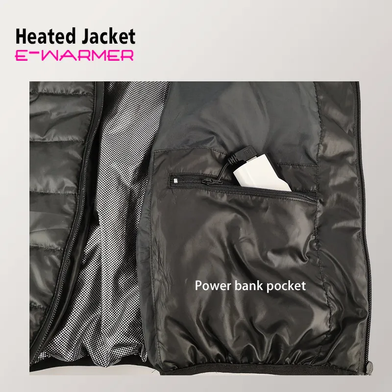 APP USB Heated  jacket far infrared heating vest for keeping warm of body jacket power bank shenzhen USB gadgets