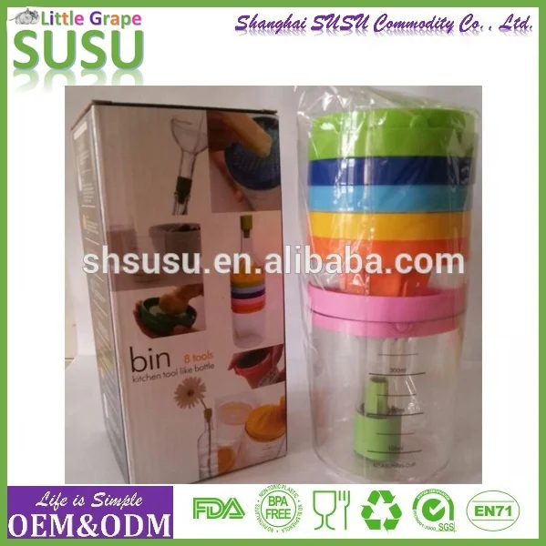
Multipurpose Bin Bottle 8 in 1 names of Kitchen Utensils Gadgets Maker 