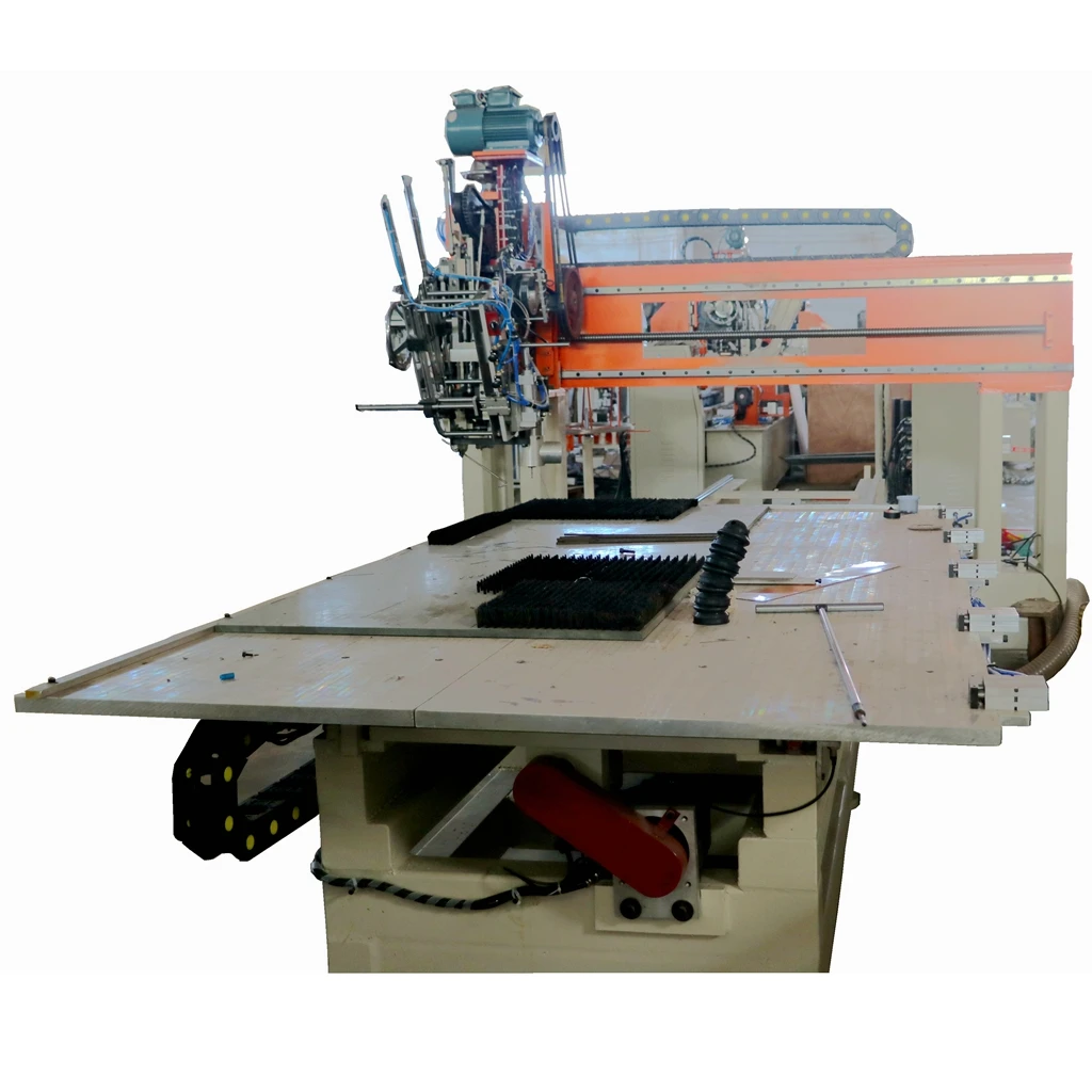 CNC Customized new condition 1 drilling 1 tufting industrial flat brush making machine roller brush disc brush making machine