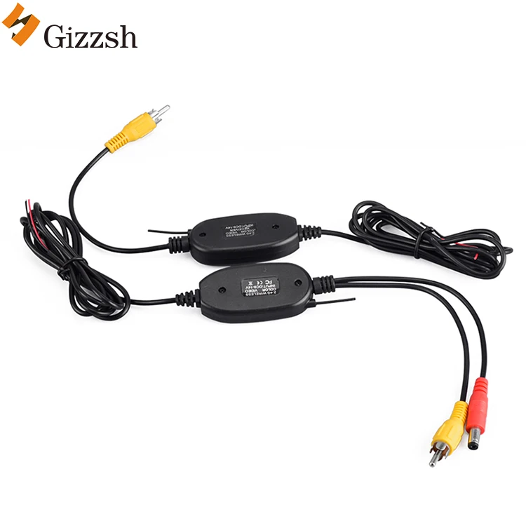 Wireless video signal transmitting kit for car camera monitor