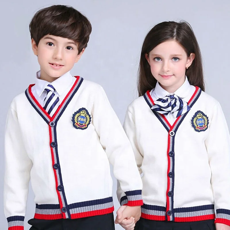 hot selling OEM new design custom winter warm school uniform sweater
