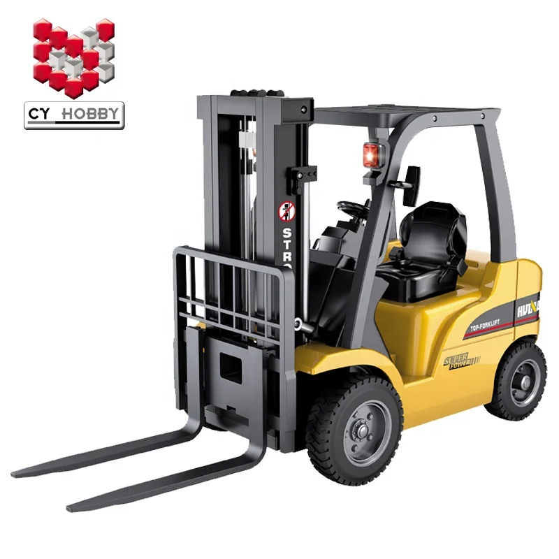 HUINA 1577 577 1:10 8Ch remote control truck toy battery radio controlled forklift for kids