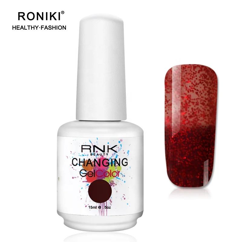 Hot in euroe market nail gel polish base glue color changing professional nail arts design gel polish nail led uv gel