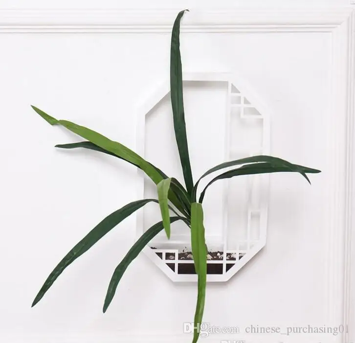 Artificial Gladiolus Leaf Green grass Long Artificial Grass Plants Latex real touch Silk flowers Leaves Home Wedding Office