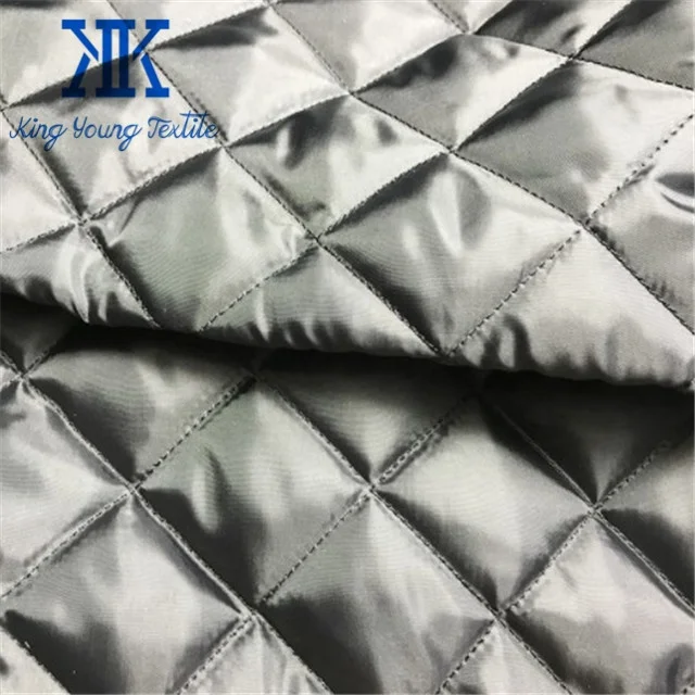 cheap quilted lining fabric / jelly roll quilt fabric / polyester diamond quilted sew fabric