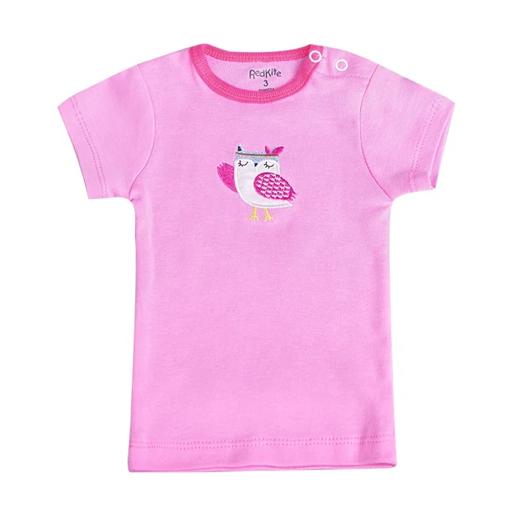 
Guangzhou Factory Supply 100% Organic Cotton Newborn Infant Clothing Baby T Shirt 