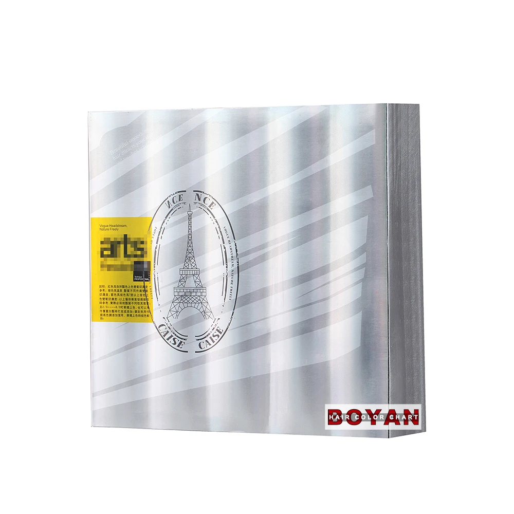 Italian hair dye brand hair color swatch book