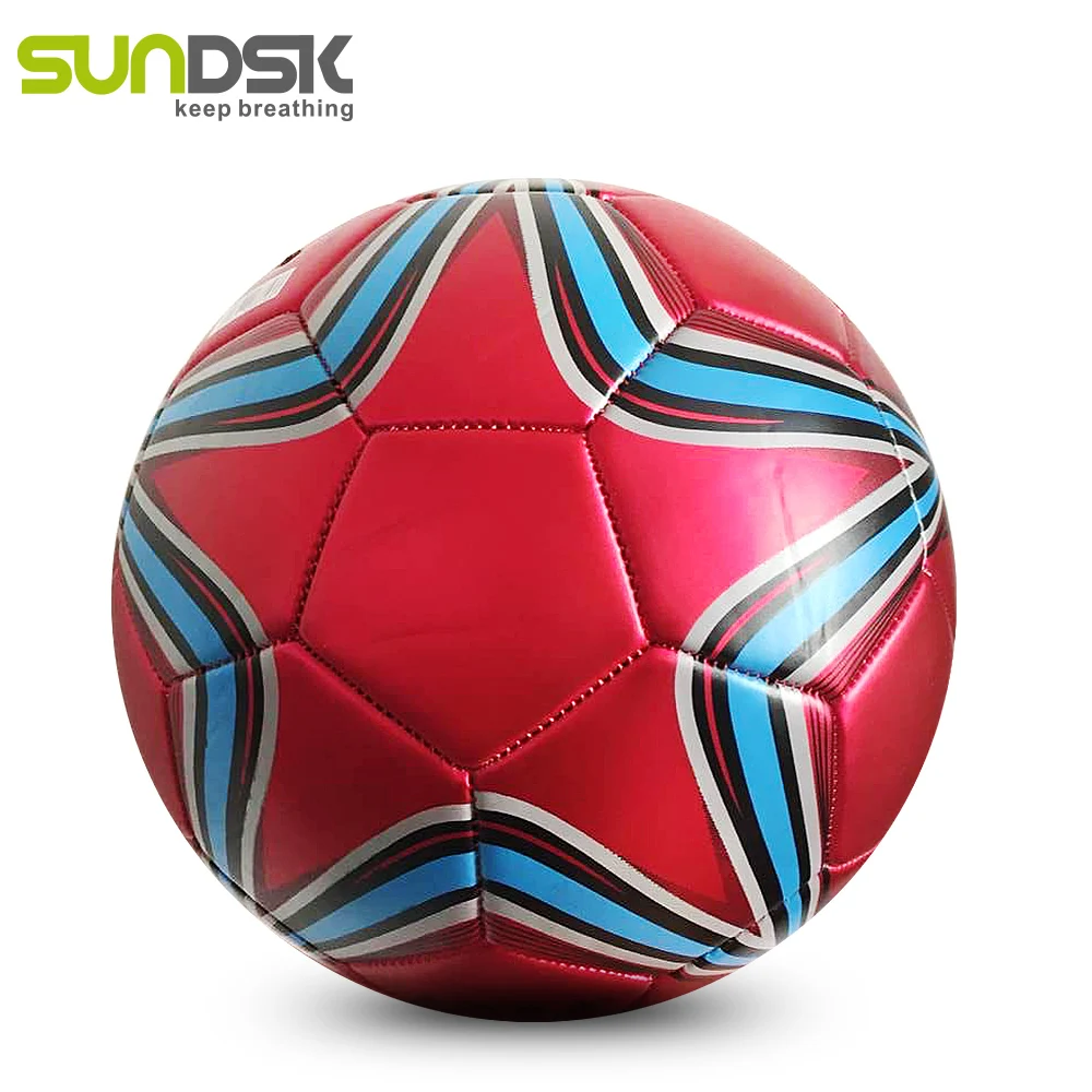 Professional manufacturer customized logo soccer ball PU PVC TPU machine stitched football ball