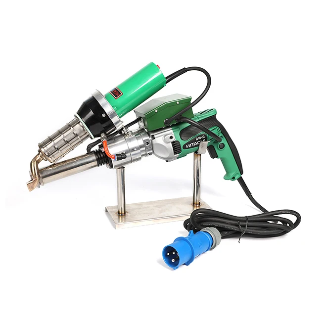 Ручной пластиковый тепловой пистолет с горячим воздухом электрический листовой сварочный аппарат экструдер ручной