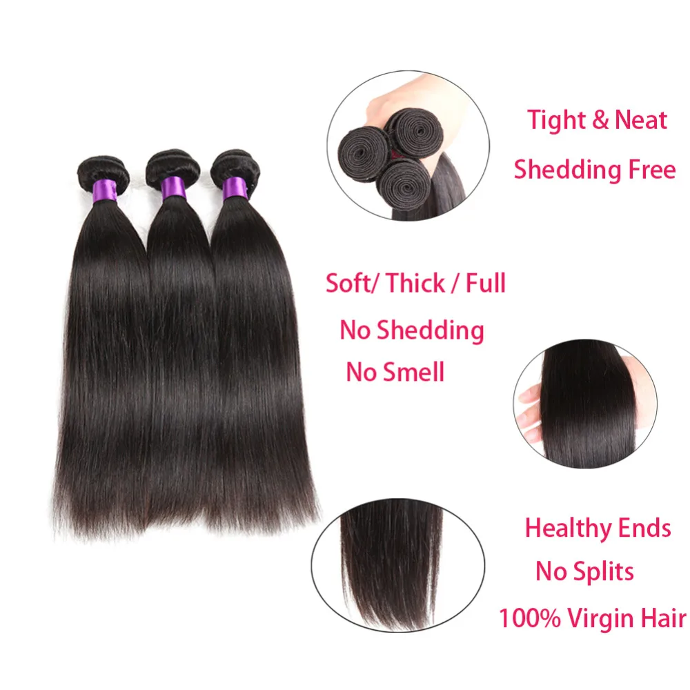 
4Bundles Sale 10A Wholesale Virgin Hair Vendors,Straight 100% Human Hair Raw Indian Temple Hair,Cheap Human Hair Weave Bundles 