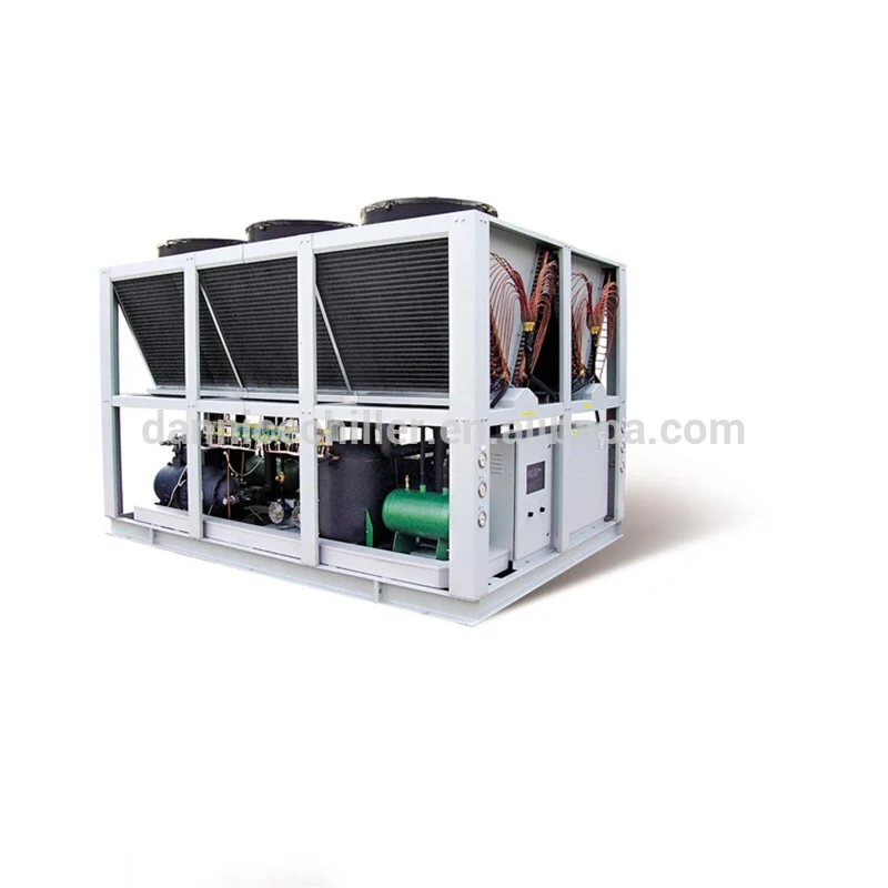 Винтовой промышленный охладитель с воздушным охлаждением гликоля-10 градусов Цельсия 70 тонн Tr хладагент Freon R22