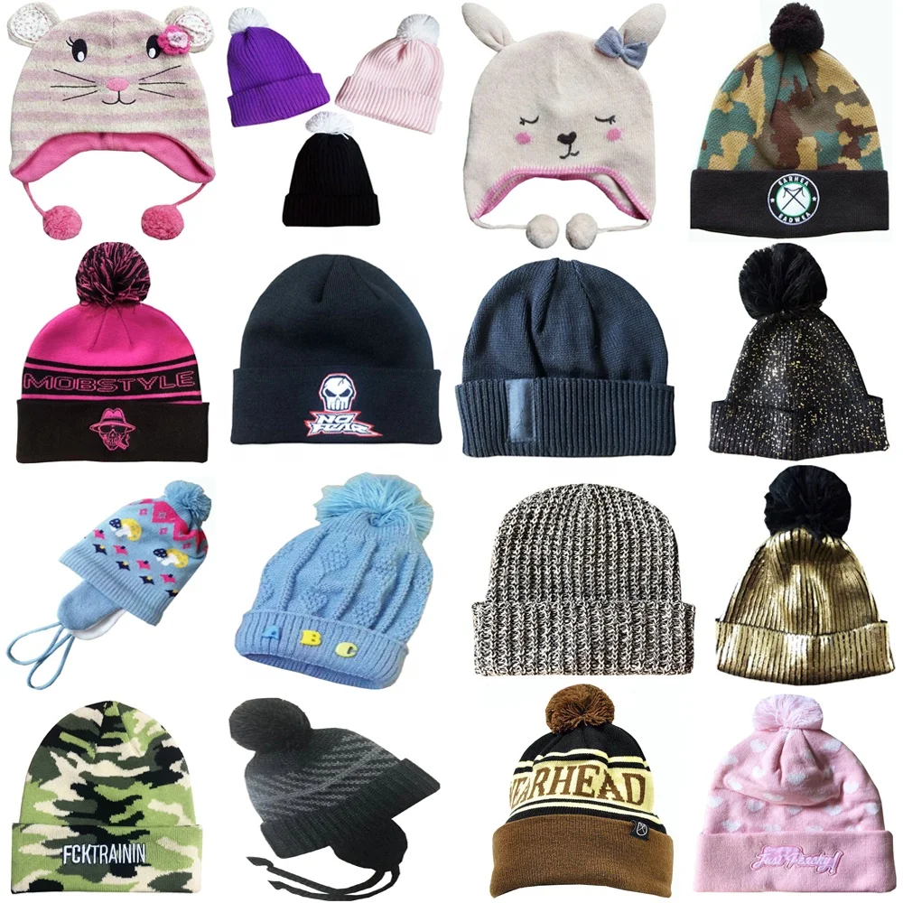 High Quality Custom Knitted Polyester Cotton Beanie Winter Hat