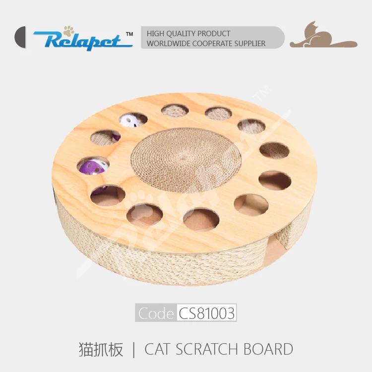Cat Scratcher Lounge & Toy Cat Scratching made of durable cardboard