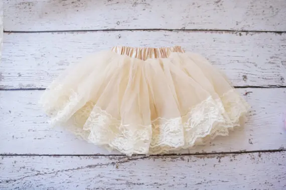 Cheap Baby Girls Mini Princess Lace Tutu Skirts Dress