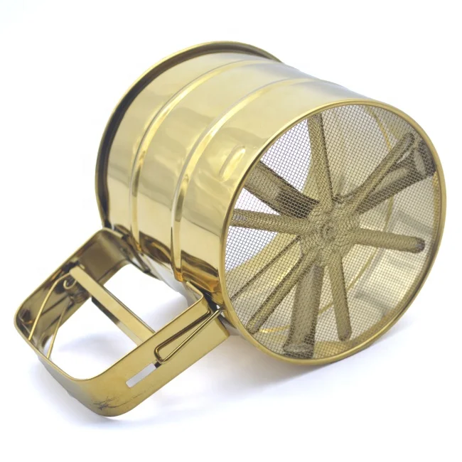 RTS Baking Tools Stainless Steel Fine Mesh Size Cup Sifter Flour Sieve