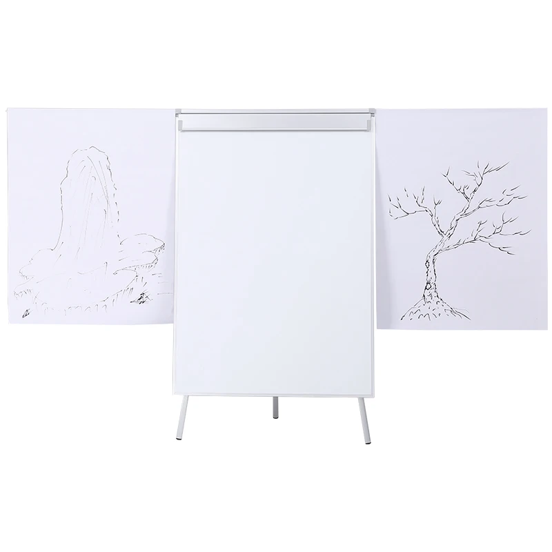 
70*100 Mobile tripod aluminum stand easel whiteboard flip chart 