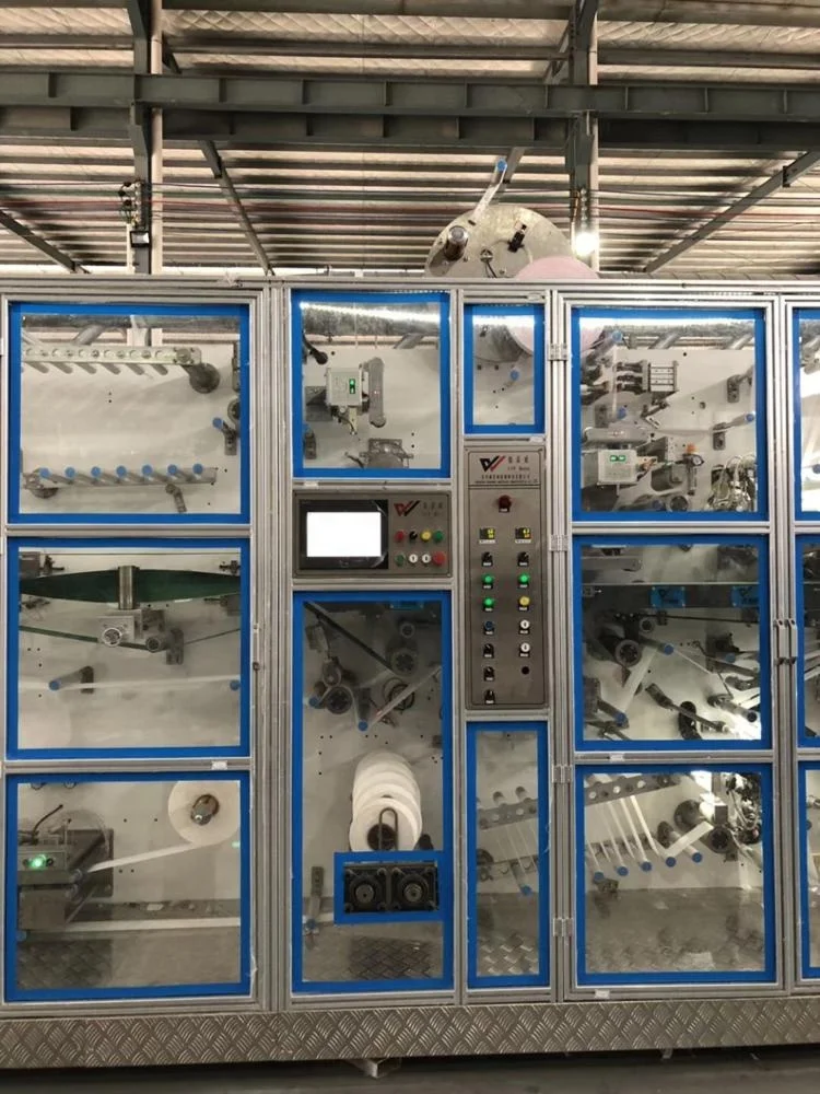 Hot sale full servo women absorbent pad machine